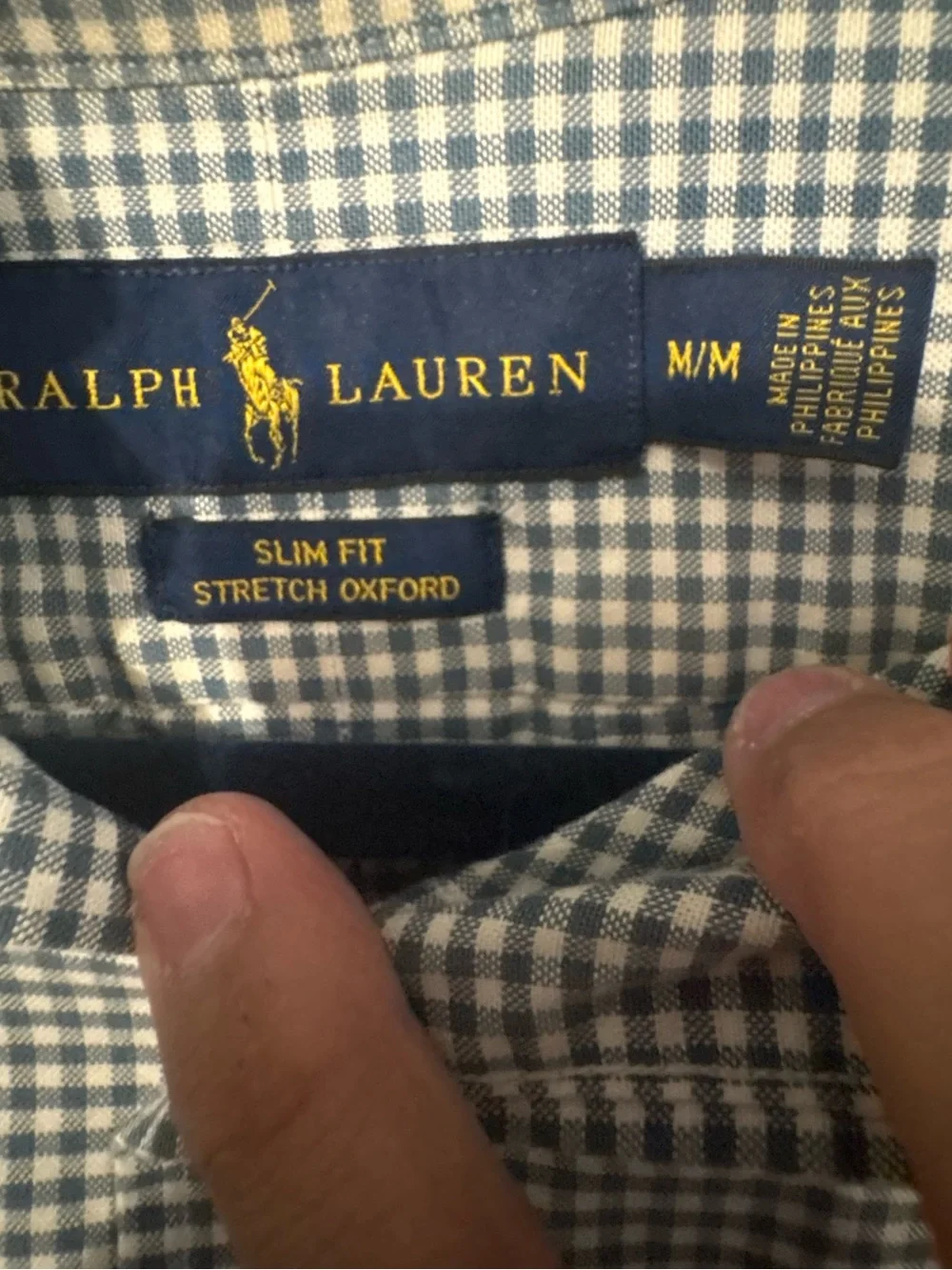 Bundle 3 for $25. Polo by Ralph Lauren Gingham Button-Down Shirt. Size Medium.